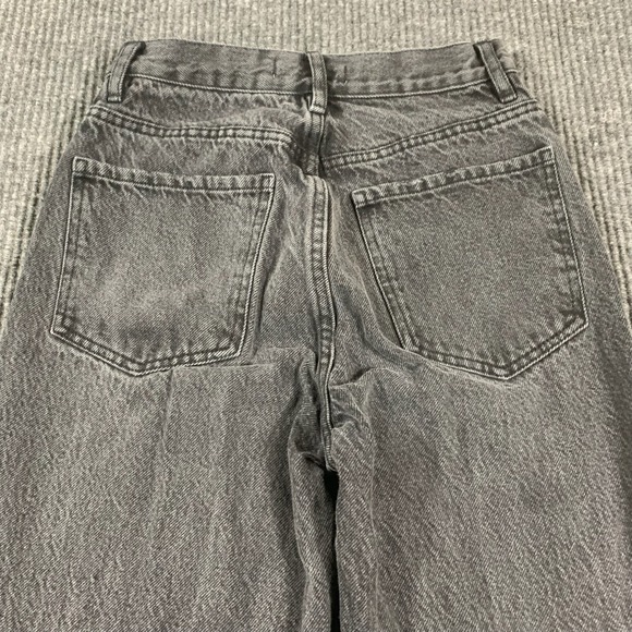 Pacsun Jeans Womens 25  Black Denim Dad Jean Distressed Baggy High‎ Rise 25x30 - Picture 15 of 16